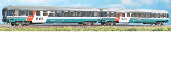 Set of 2 Passenger cars of EuroNight "Thello" running between Venezia and Paris (Set 3)<br /><a href='images/pictures/ACME/55100_900.jpg' target='_blank'>Full size image</a>